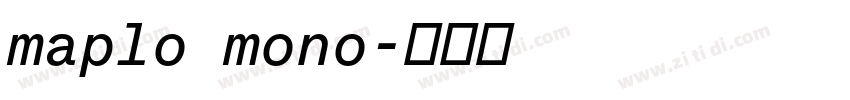 maplo mono字体转换